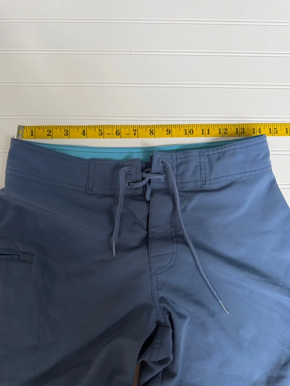 (080)Vineyard Vines Light Blue and Slate Swim Shorts
